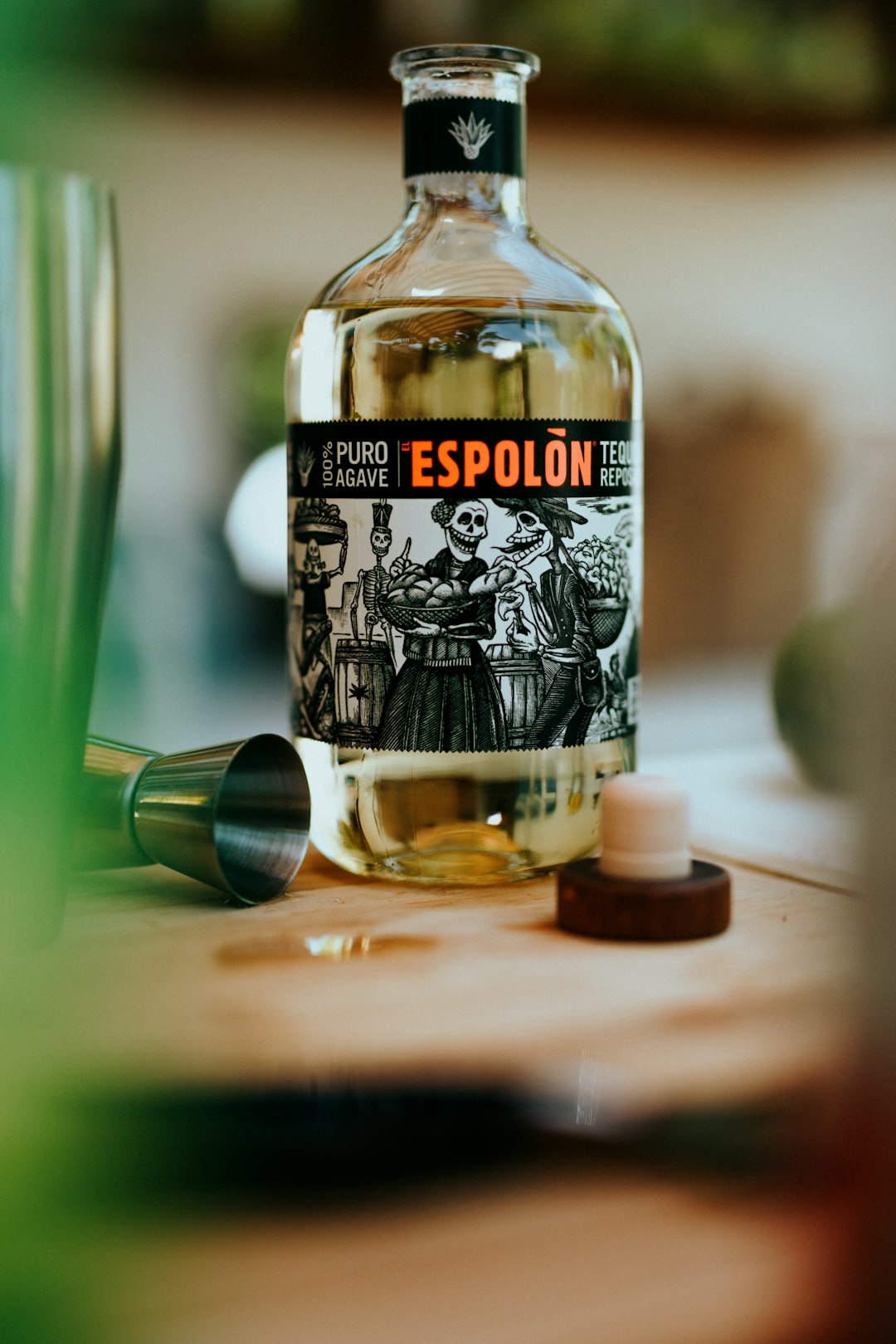 Espolòn Tequila labeled bottle