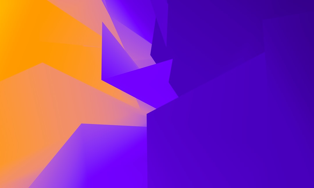 purple and yellow abstract illustration