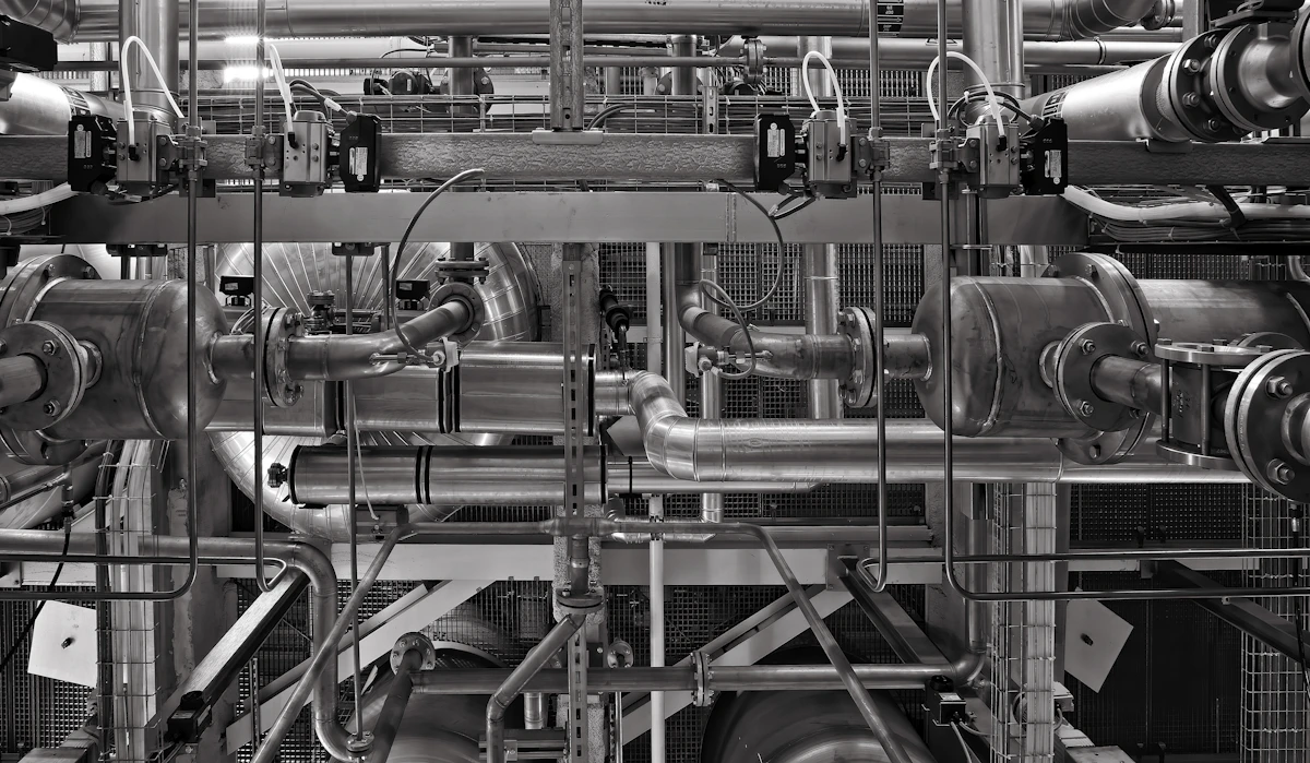 Industrial pipes and valves