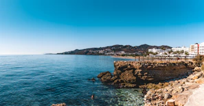 Scenic view of the coastline along Guerrero with bright blue waters and beaches