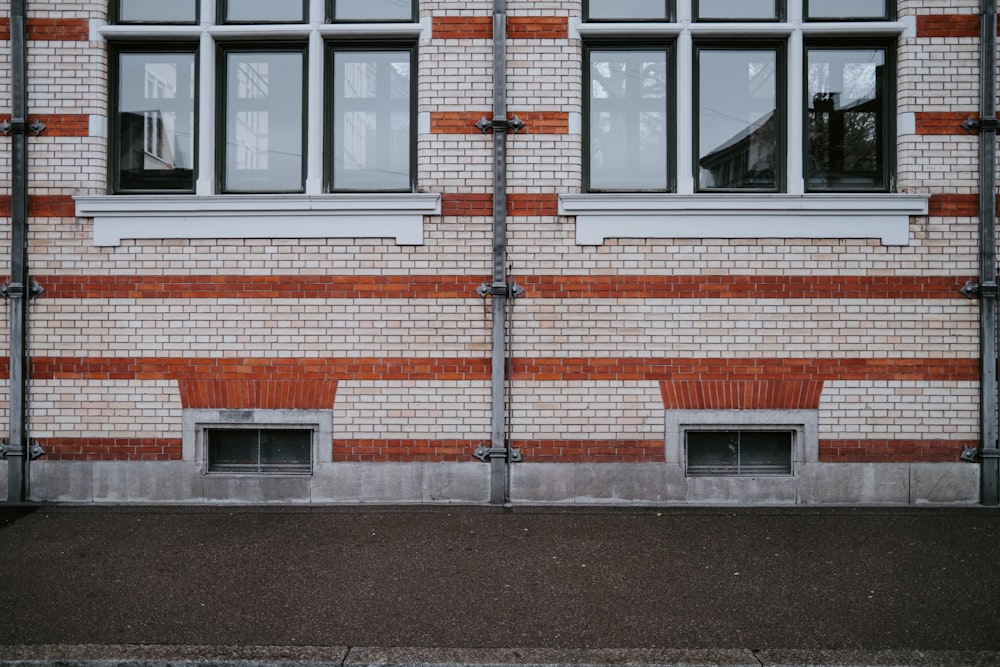 white and orange concrete building