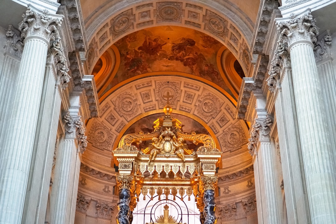 gold and white cathedral interior