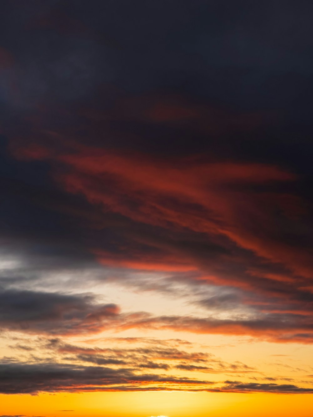 orange and black clouds during sunset