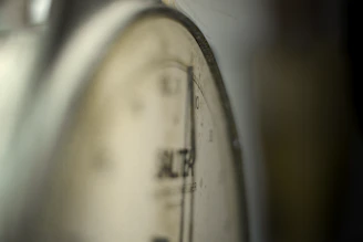 Close-up of the trust gauge SVG illustrating AI confidence level.