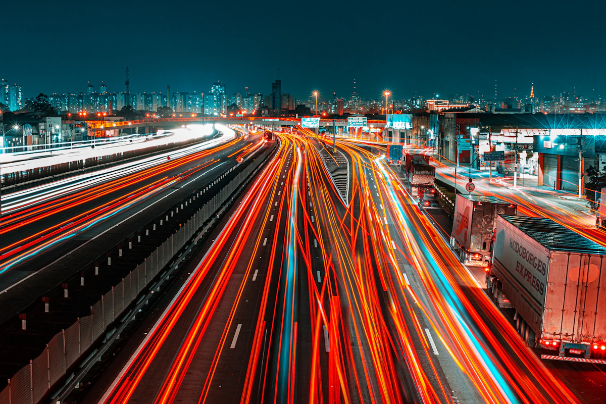 City Traffic at Night