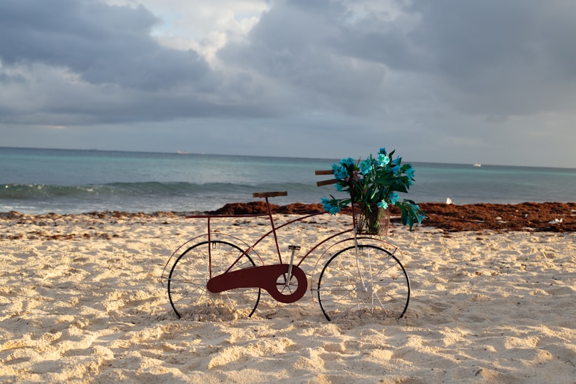 Resort pool with lounge chairs tropical setting