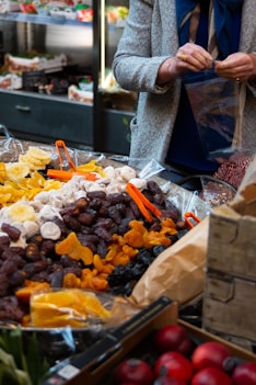 person holding a pack of food