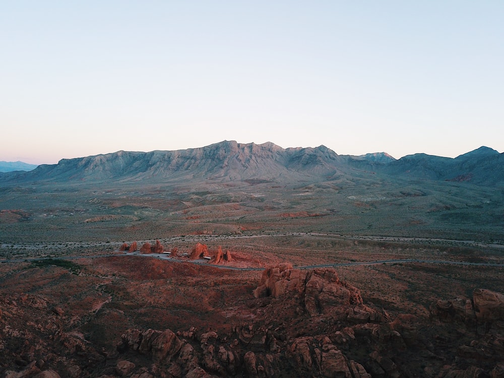 brown and gray mountains under white sky during daytime