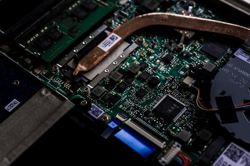PCB loaded with components