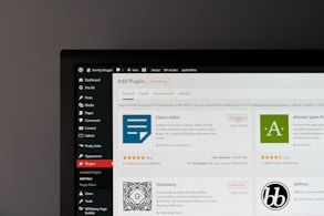 black flat screen computer monitor