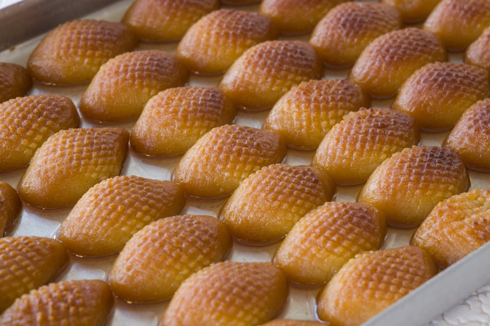 brown and white pastry on white ceramic plate