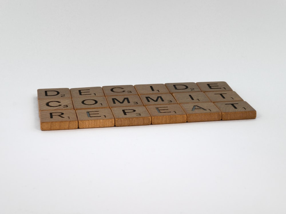 brown wooden blocks on white surface