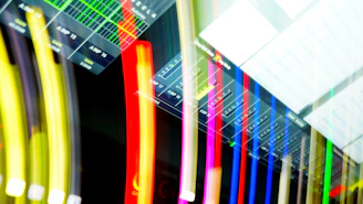 black and orange digital device