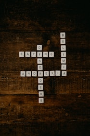 white and black wooden letter m