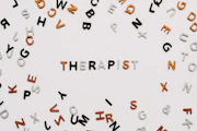 Therapist spelt out using a selection of letters