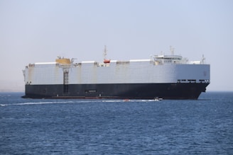 white and black ship on sea during daytime