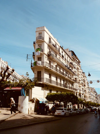 Modern office building in Algiers symbolizing business partnerships.