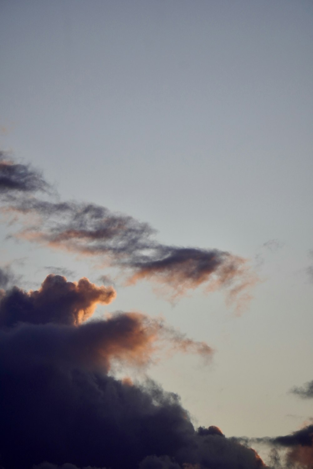 white clouds and blue sky