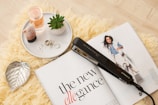 black pen beside white ceramic plate