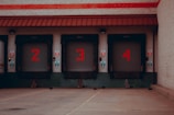 red and white concrete building
