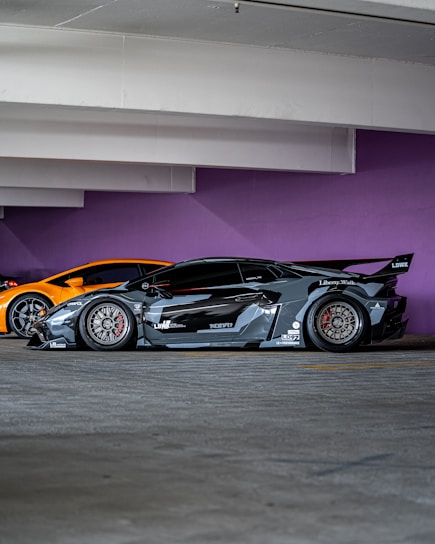 A sleek custom bodykit designed for a sports car.