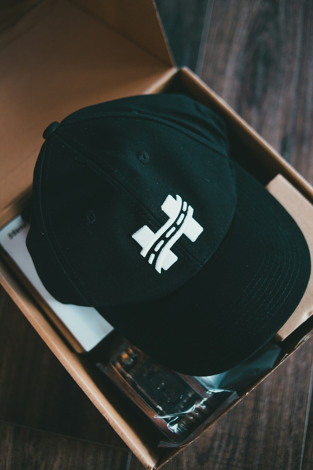 black and white under armour cap