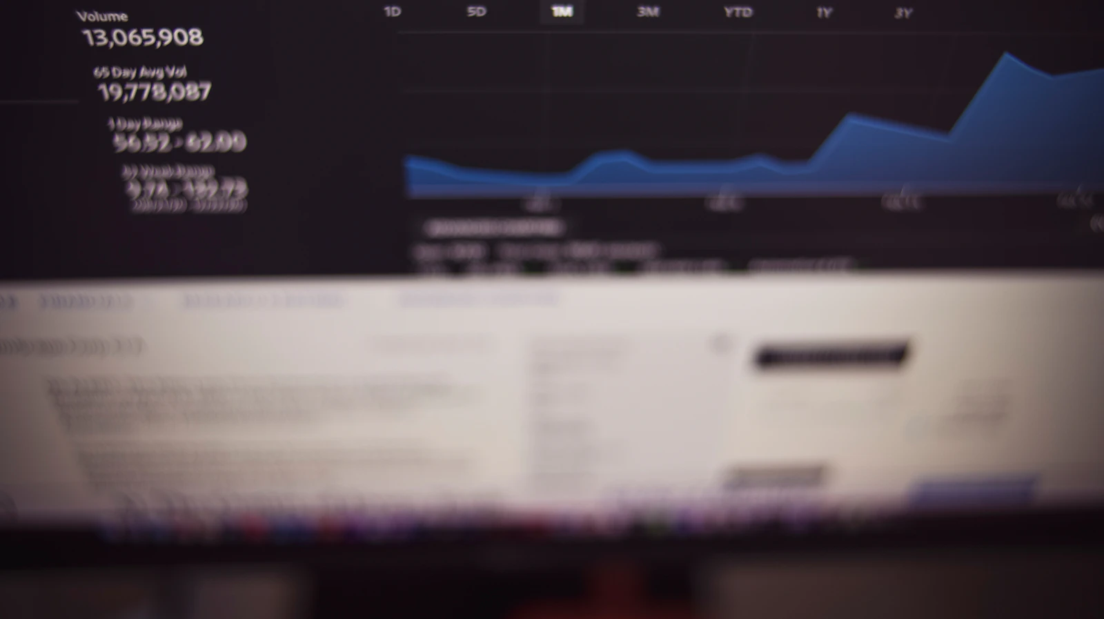 Black flat screen computer monitor