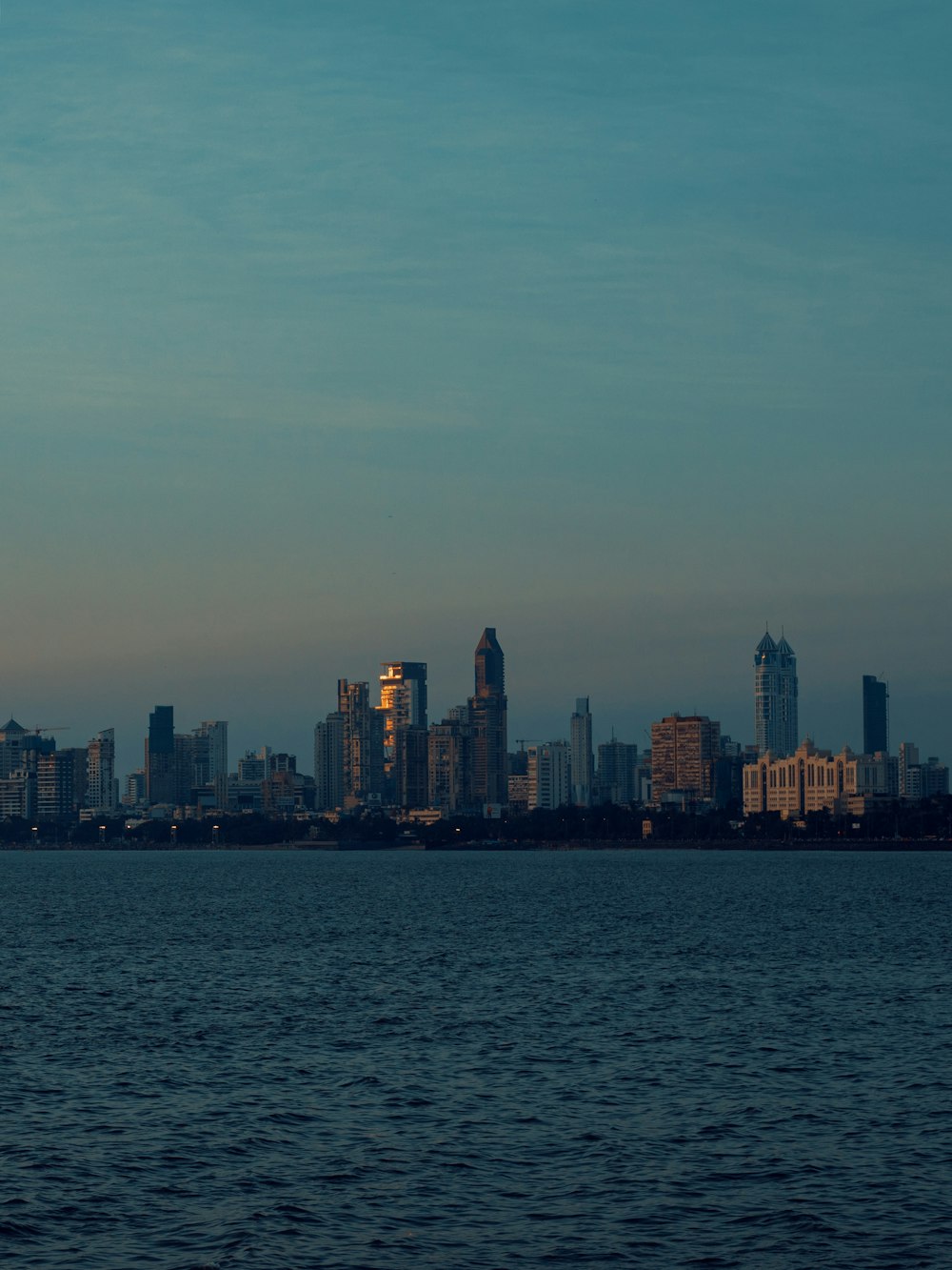 city skyline across body of water during daytime