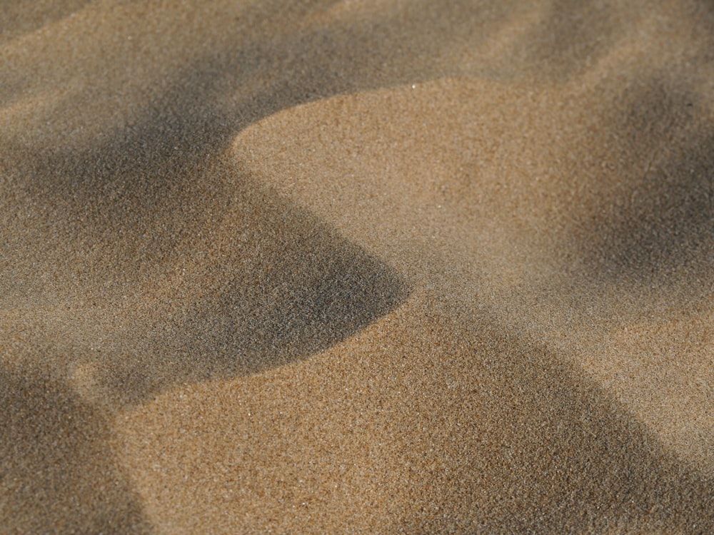shadow of person on brown sand