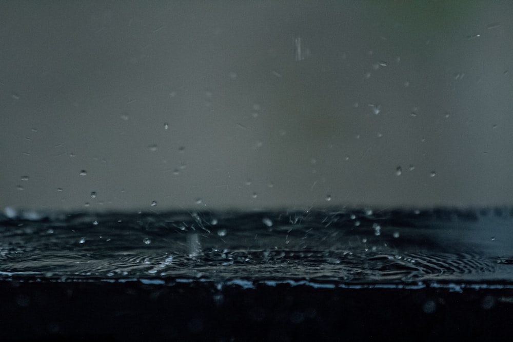 water droplets on clear glass