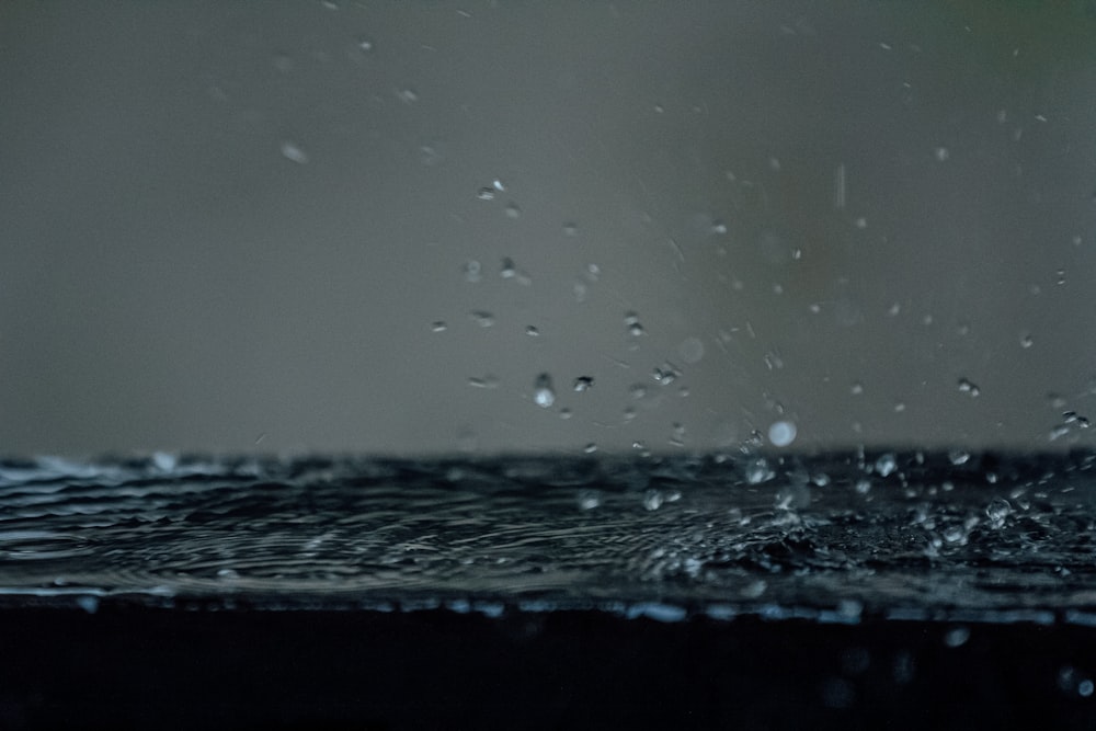 water droplets on clear glass