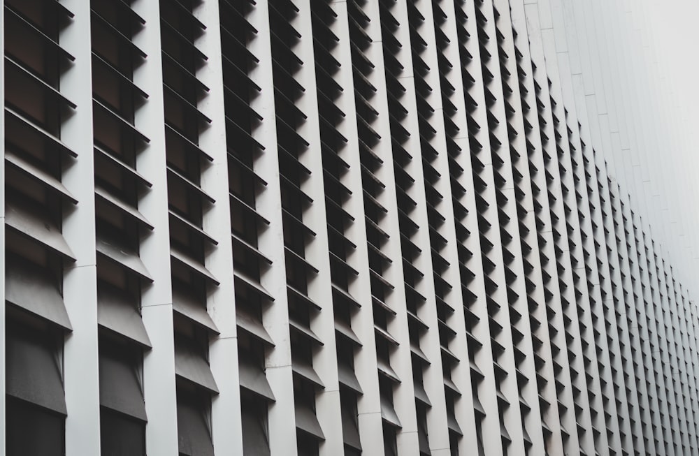 white and black concrete building