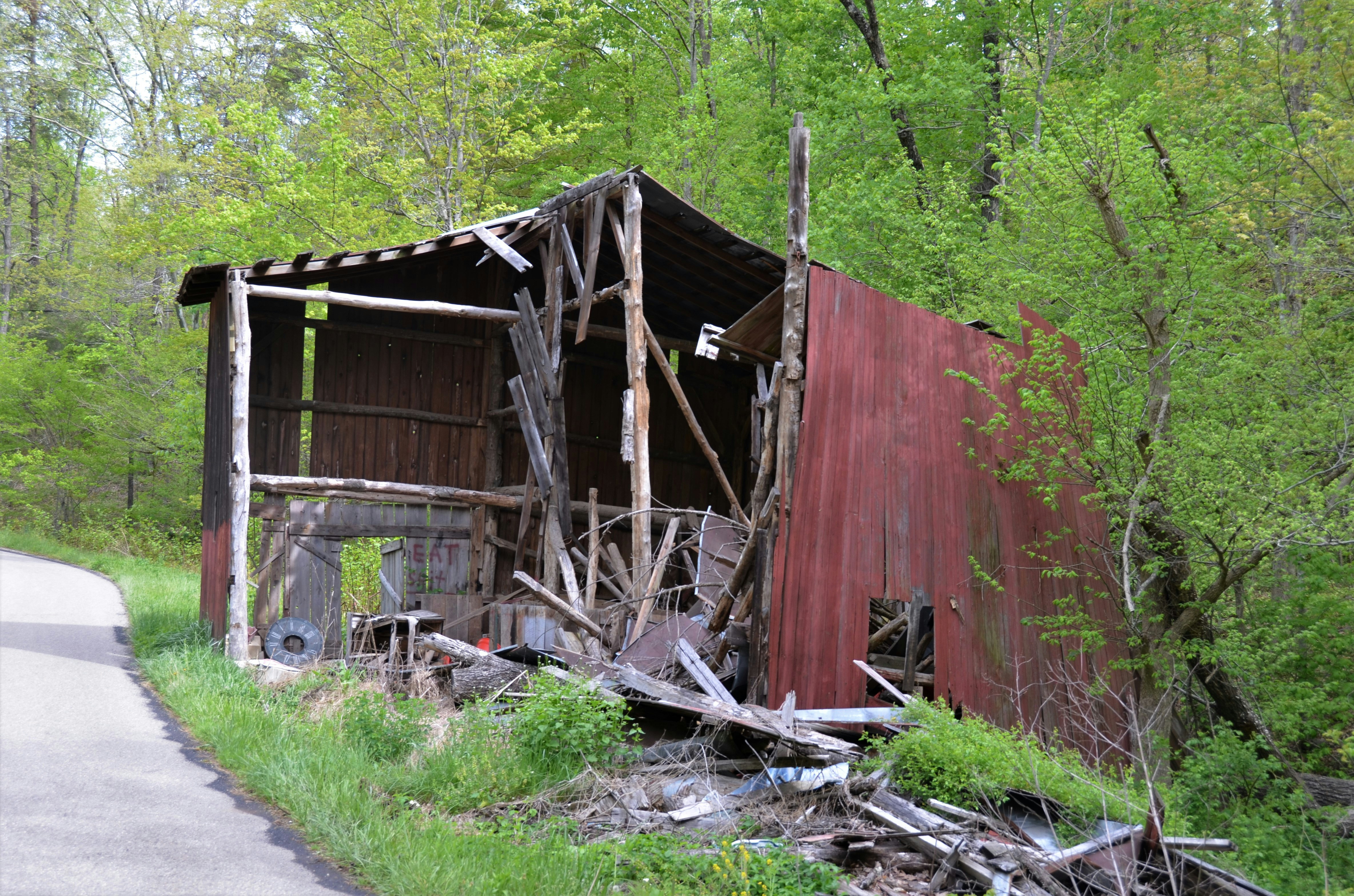 Shed demolition and haul away by dump runners abq