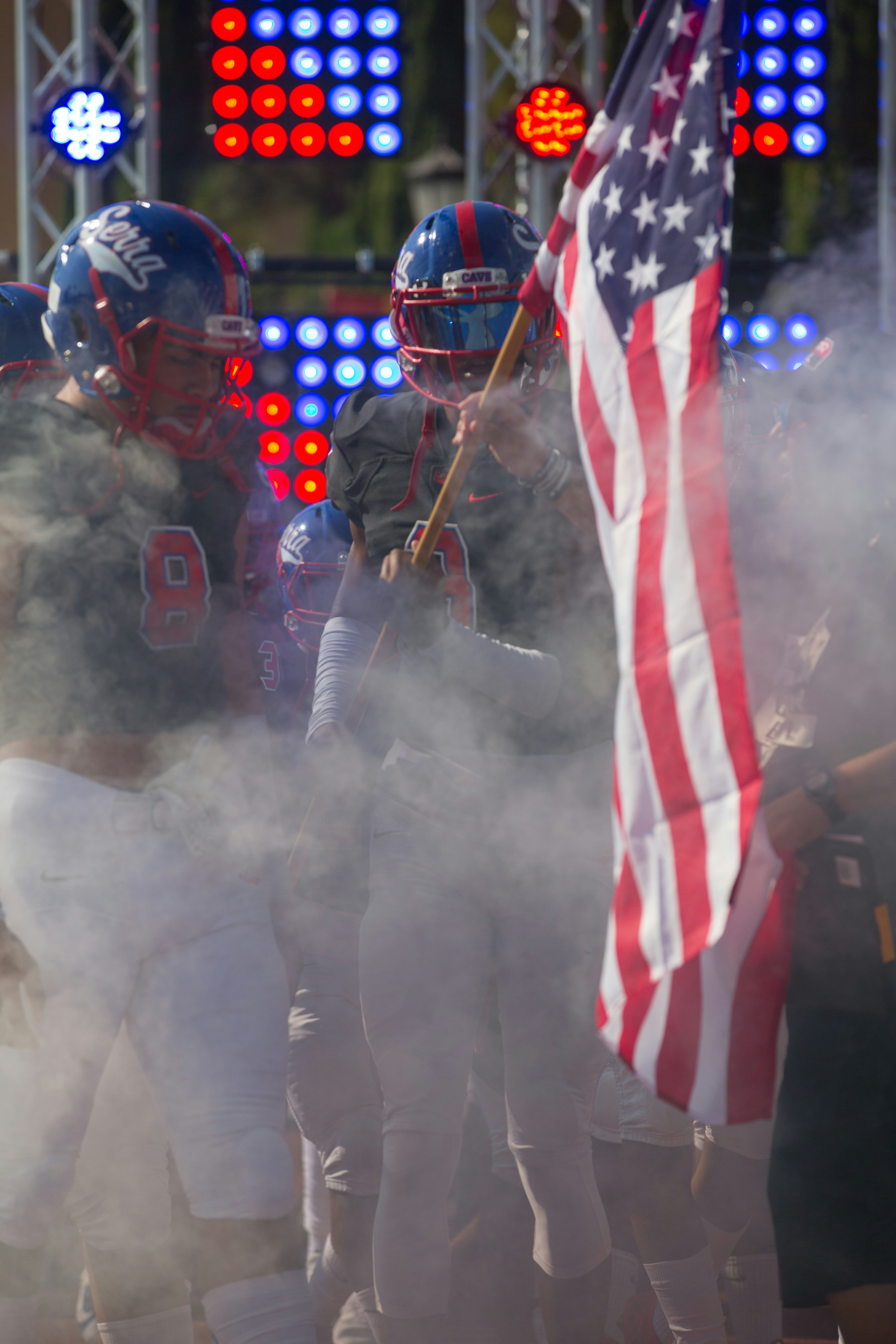 blue red and white us a flag