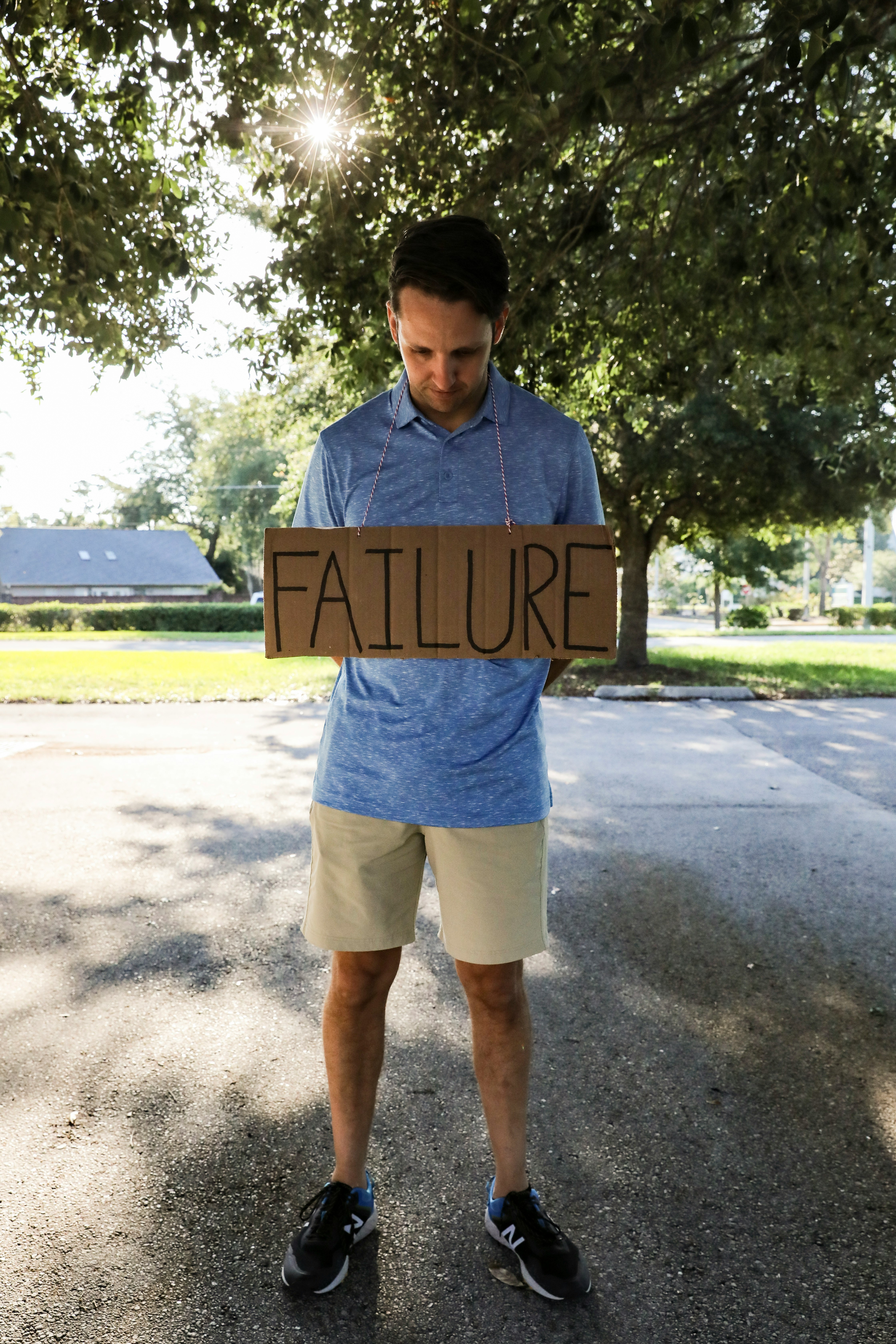 My pastor used the illustration of failure in a sermon recently. I grabbed the sign because I think a lot of us wrestle with failure and self-doubt.