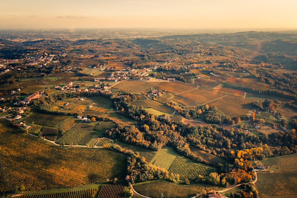 aerial view of green field during daytime