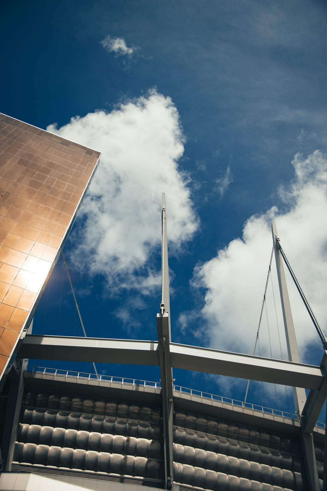 low angle photography of high rise building