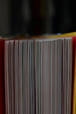 red and white striped box