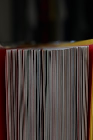 red and white striped box