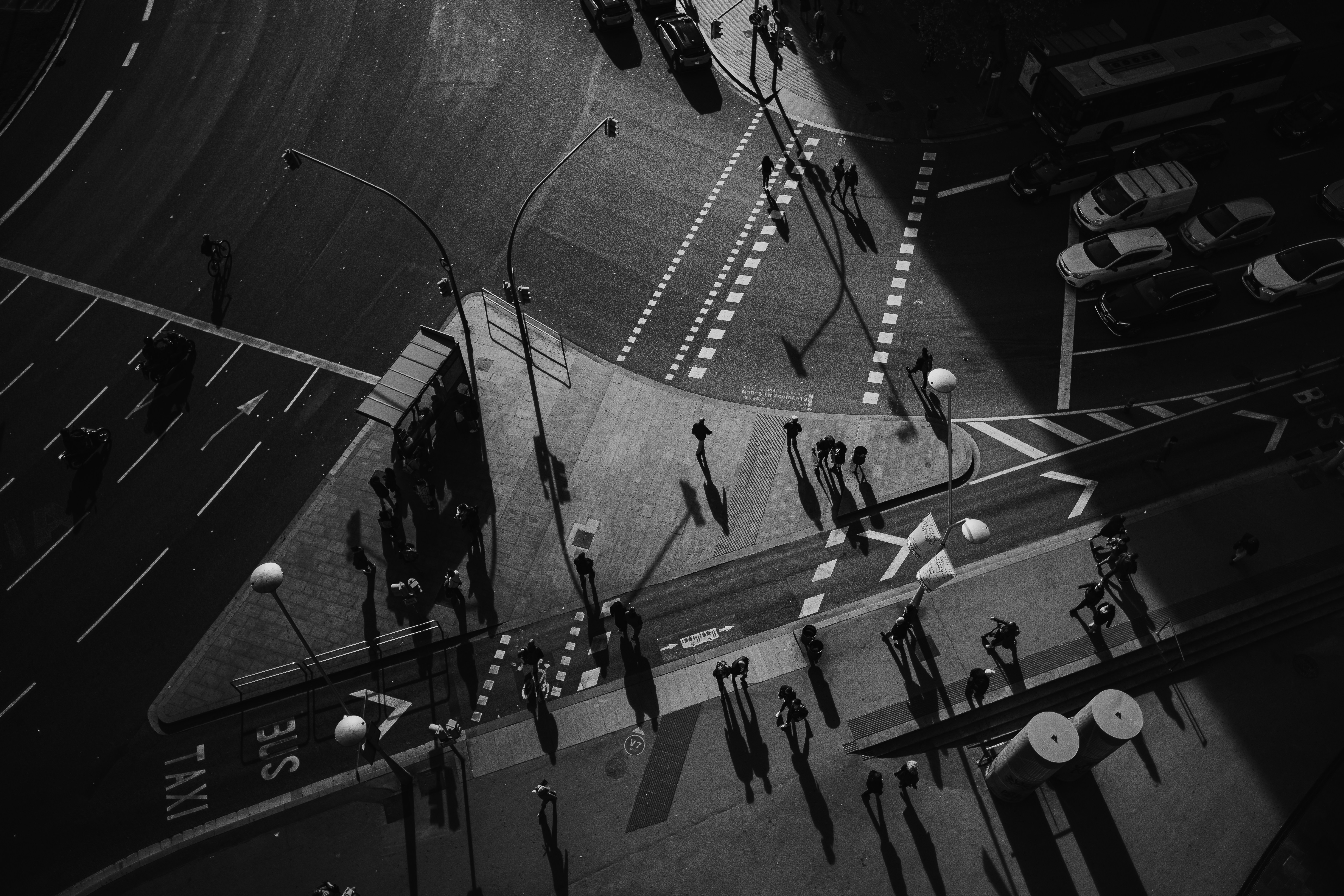 Pedestrians in Barcelona.