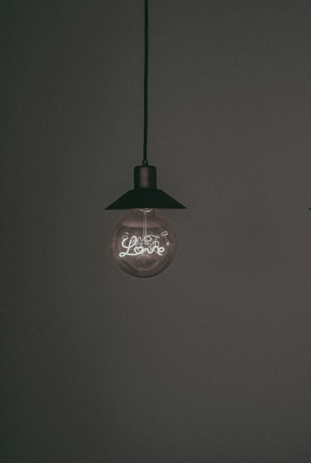 red and black pendant lamp