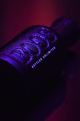 black and white labeled bottle