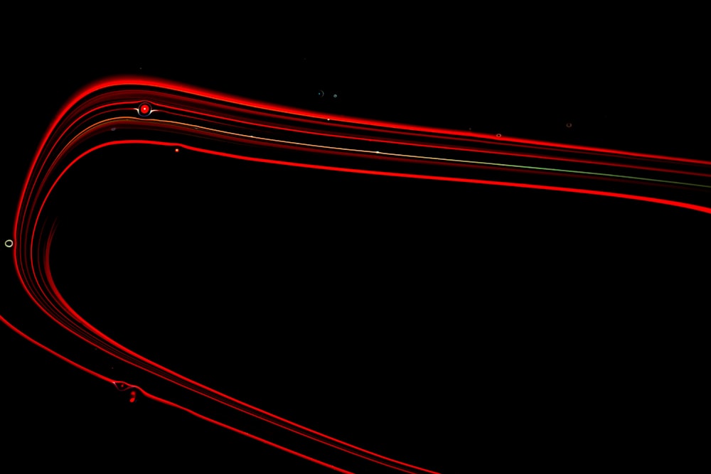 red and white light streaks