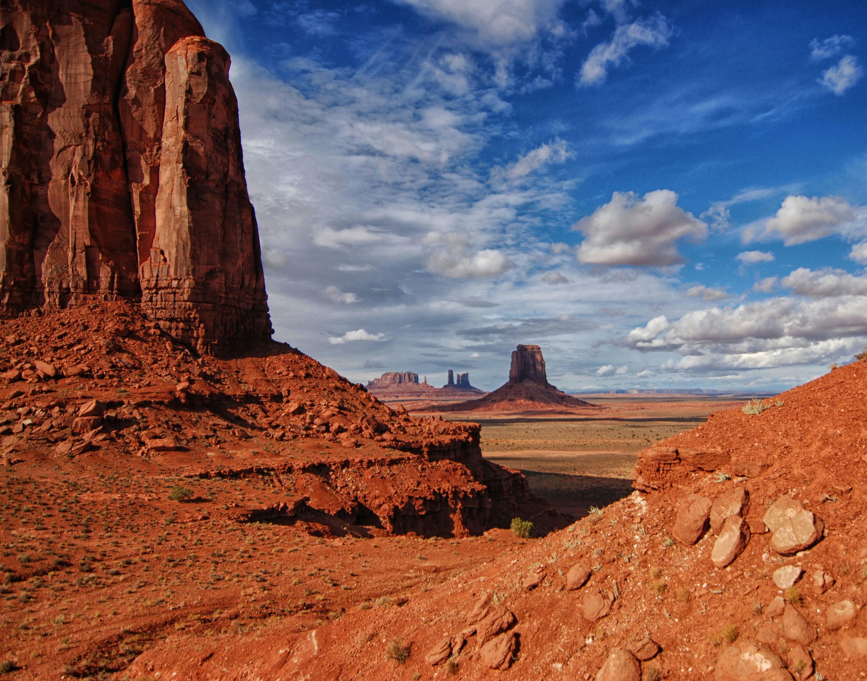 brown rock formation under blue sky during daytime, Navaho Tribal Park</p><p>