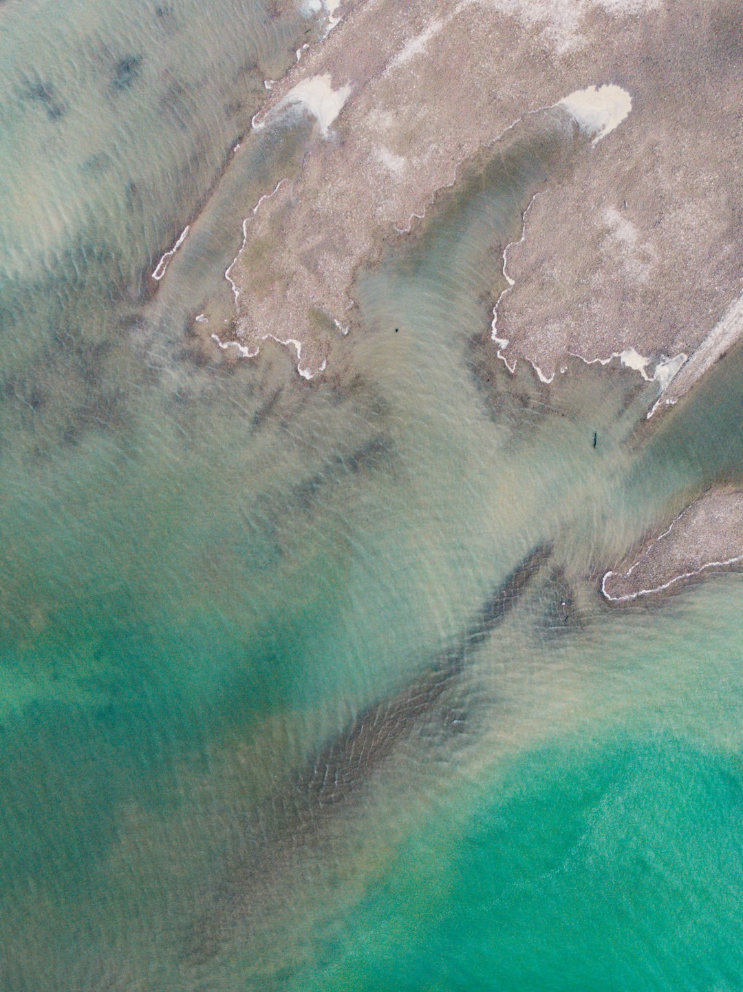 aerial view of green ocean water during daytime