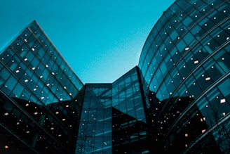 glass walled high rise building