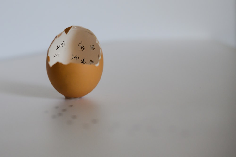 2 white egg on white table