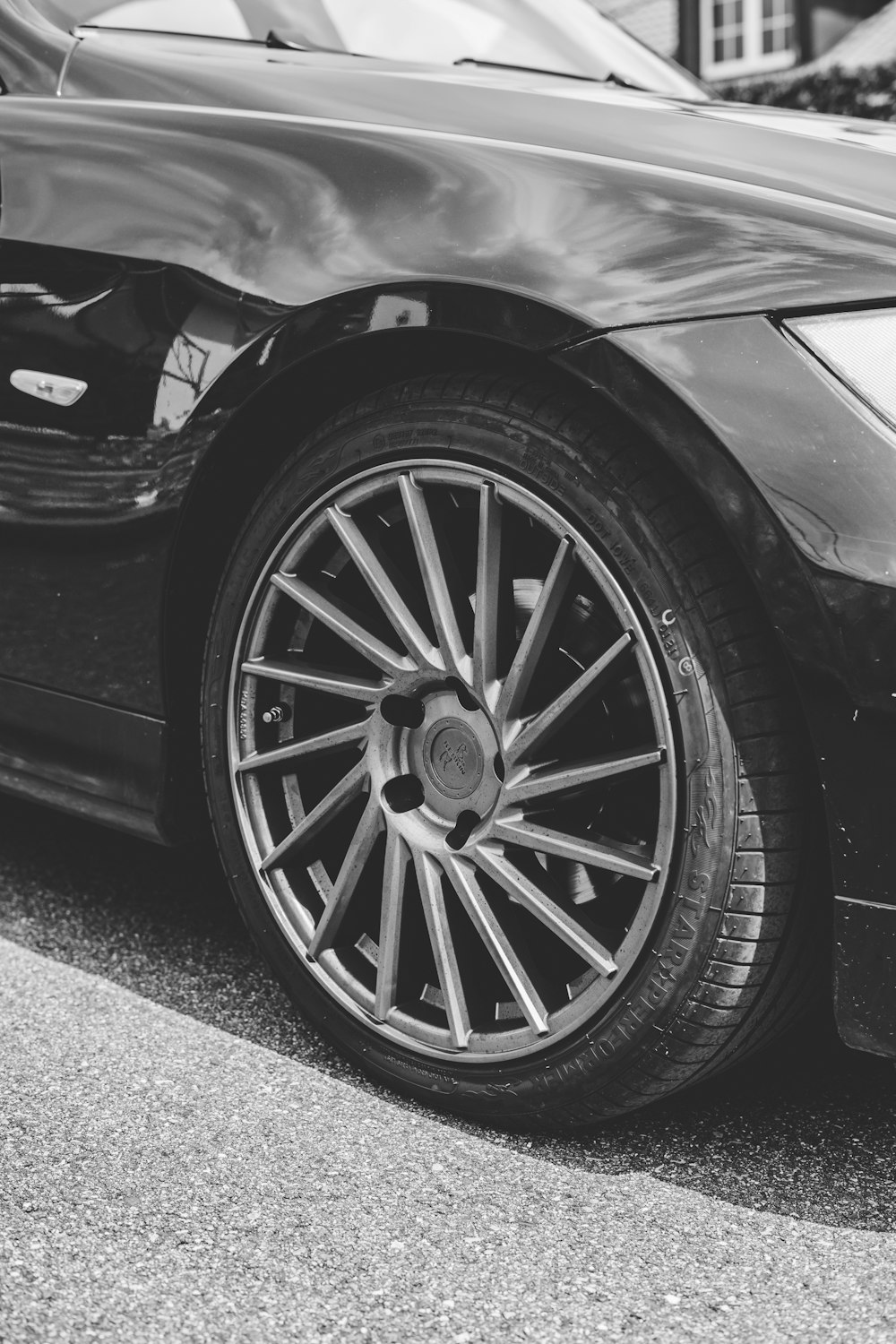 gray mercedes benz wheel with tire