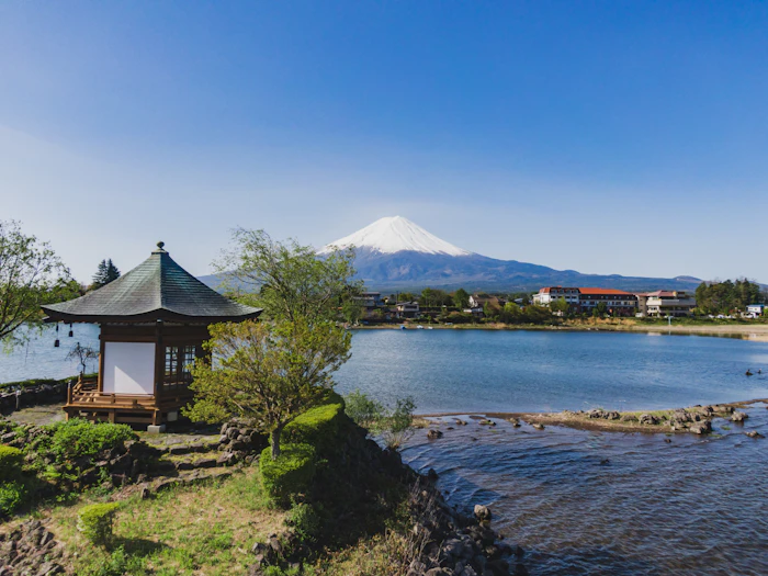 Mount Fuji seen across Lake Kawaguchiko