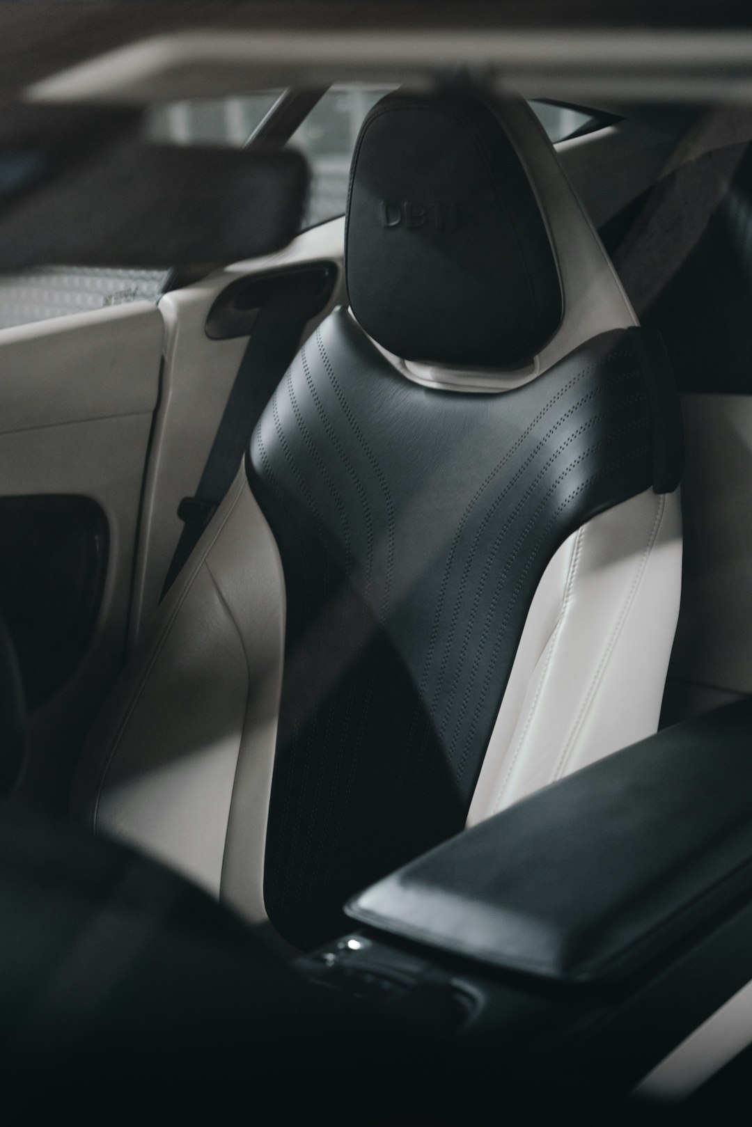 black and gray car seat
